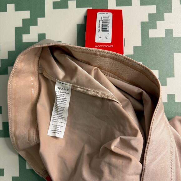 SPANX Shape Suit Your Fancy High-Waisted Thong Nude Beige Size XL - Picture 9 of 9